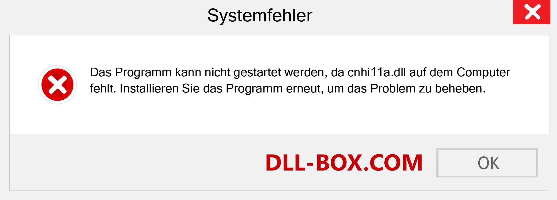 cnhi11a.dll-Datei fehlt?. Download für Windows 7, 8, 10 - Fix cnhi11a dll Missing Error unter Windows, Fotos, Bildern