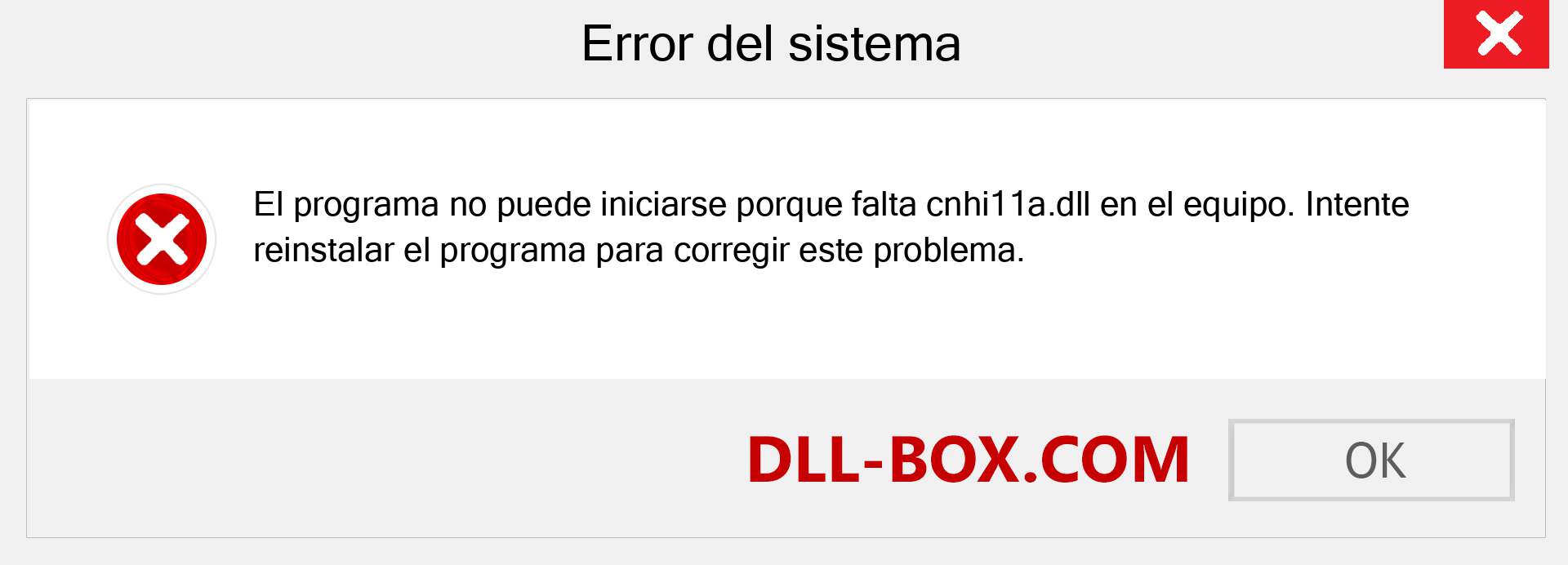 ¿Falta el archivo cnhi11a.dll ?. Descargar para Windows 7, 8, 10 - Corregir cnhi11a dll Missing Error en Windows, fotos, imágenes