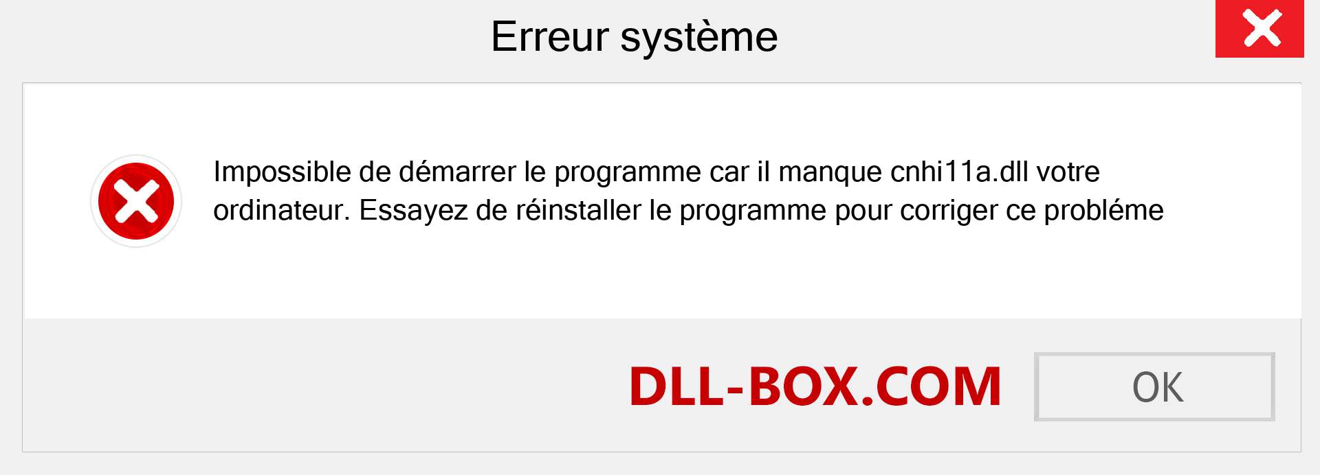 Le fichier cnhi11a.dll est manquant ?. Télécharger pour Windows 7, 8, 10 - Correction de l'erreur manquante cnhi11a dll sur Windows, photos, images